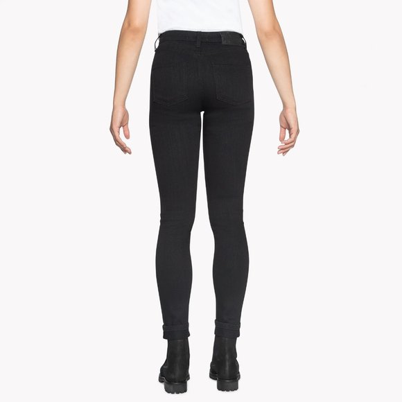 NWT Women's Naked & Famous Skinny Jeans - Black Power Stretch - Picture 3 of 5